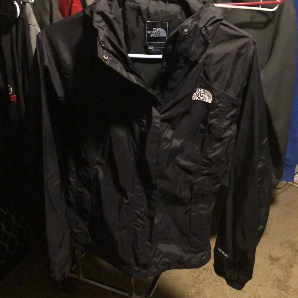 North face hyvent hooded rain jacket